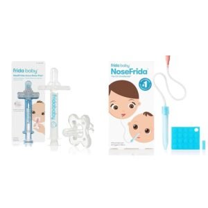 Frida Baby Medicine Pacifier, Accu-Dose Pacifier + NoseFrida SnotSucker Nasal Aspirator with 24 Extra Hygiene Filters Frida Baby Medicine Pacifier, Accu-Dose Pacifier + NoseFrida SnotSucker Nasal Aspirator with 24 Extra Hygiene Filters