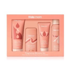 Frida Mom Pregnancy Skincare Set, Body Relief for Stretch Marks, Dry Skin, Swelling, & Chafing – 4pk Set