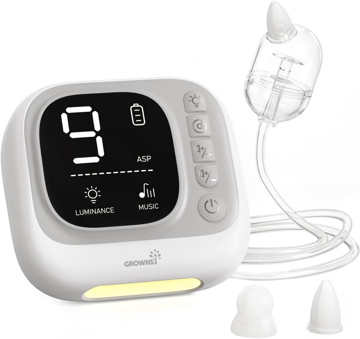 Nasal Aspirator for Baby, Hospital Grade Baby Nose Sucker, Electric Nose Suction with White Noise Function, Powerful 9 Levels Suction Adjustable, 4 Music and 7 Night Light Soothing Nasal Aspirator for Baby, Hospital Grade Baby Nose Sucker, Electric Nose Suction with White Noise Function, Powerful 9 Levels Suction Adjustable, 4 Music and 7 Night Light Soothing