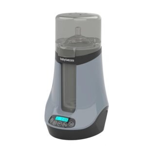 Baby Brezza Safe & Smart Electric Baby Bottle Warmer, Breastmilk Warmer + Baby Food Warmer + Defroster – Universal Warmer Fits All Feeding Bottles: Glass + Plastic – Wireless Bluetooth Control, Slate