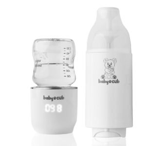 Baby Cub – 3 in 1 Portable Baby Bottle Warmer, Multiple Temperature Setting Technology for Breastmilk, Water, Instant Milk Heating, Manual Temperature Adjustments. and Travel Formula Powder Dispenser Baby Cub – 3 in 1 Portable Baby Bottle Warmer, Multiple Temperature Setting Technology for Breastmilk, Water, Instant Milk Heating, Manual Temperature Adjustments. and Travel Formula Powder Dispenser