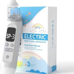 Bivni Baby Nasal Aspirator, 3 Levels Suction Electric Nose Sucker, Soothing Light & Nursery Rhymes
