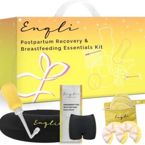 ENQLI Postpartum Kit for Women After Birth – 18 PCS Labor and Delivery Postpartum Care Kit for Mom with Breastfeeding Essentials