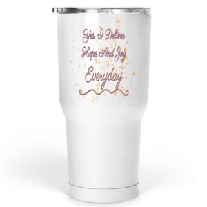 Gift Idea Novelty Gift for Women Healthcare Providers, Gift Idea for Ob-gyns & Midwives – I Can Deliver a Baby and a Punch, Humorous Quote on 30 Oz White Stainless Steel Large Tumbler
