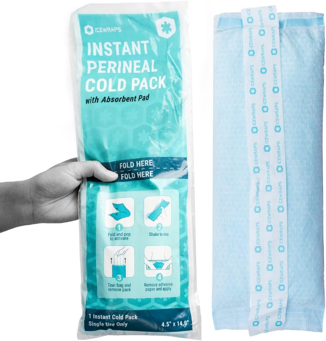 ICEWRAPS Instant Postpartum Pads for Women After Birth – Perineal Ice Packs for Postpartum Care – 12 Individually Wrapped for Your Postpartum Essentials Kit ICEWRAPS Instant Postpartum Pads for Women After Birth – Perineal Ice Packs for Postpartum Care – 12 Individually Wrapped for Your Postpartum Essentials Kit
