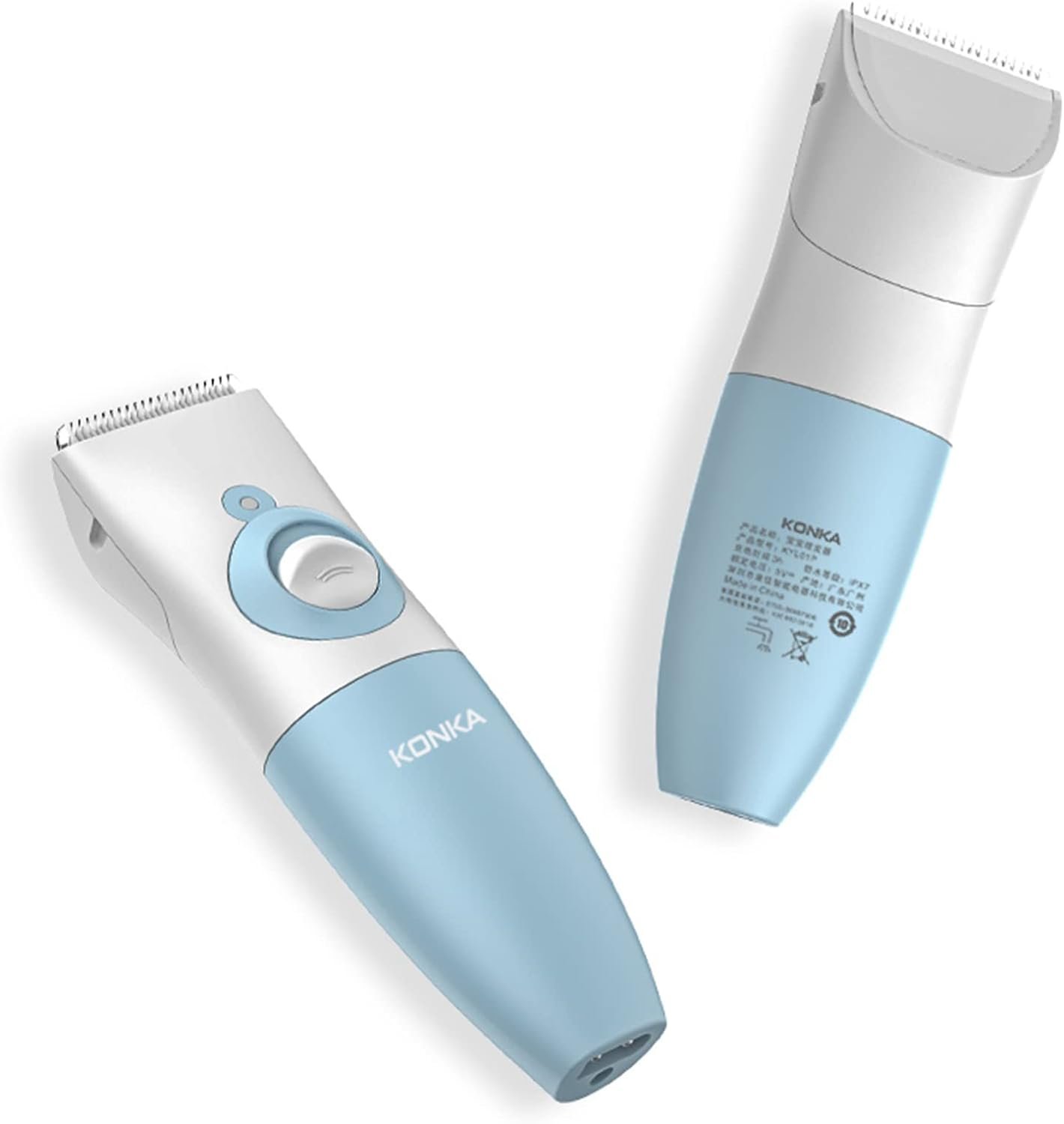 KONKA Baby Hair Clipper,Ceramic Blade,Baby Pusher Ultra Quiet 7 Level Rechargeable Waterproof,Washable KONKA Baby Hair Clipper,Ceramic Blade,Baby Pusher Ultra Quiet 7 Level Rechargeable Waterproof,Washable