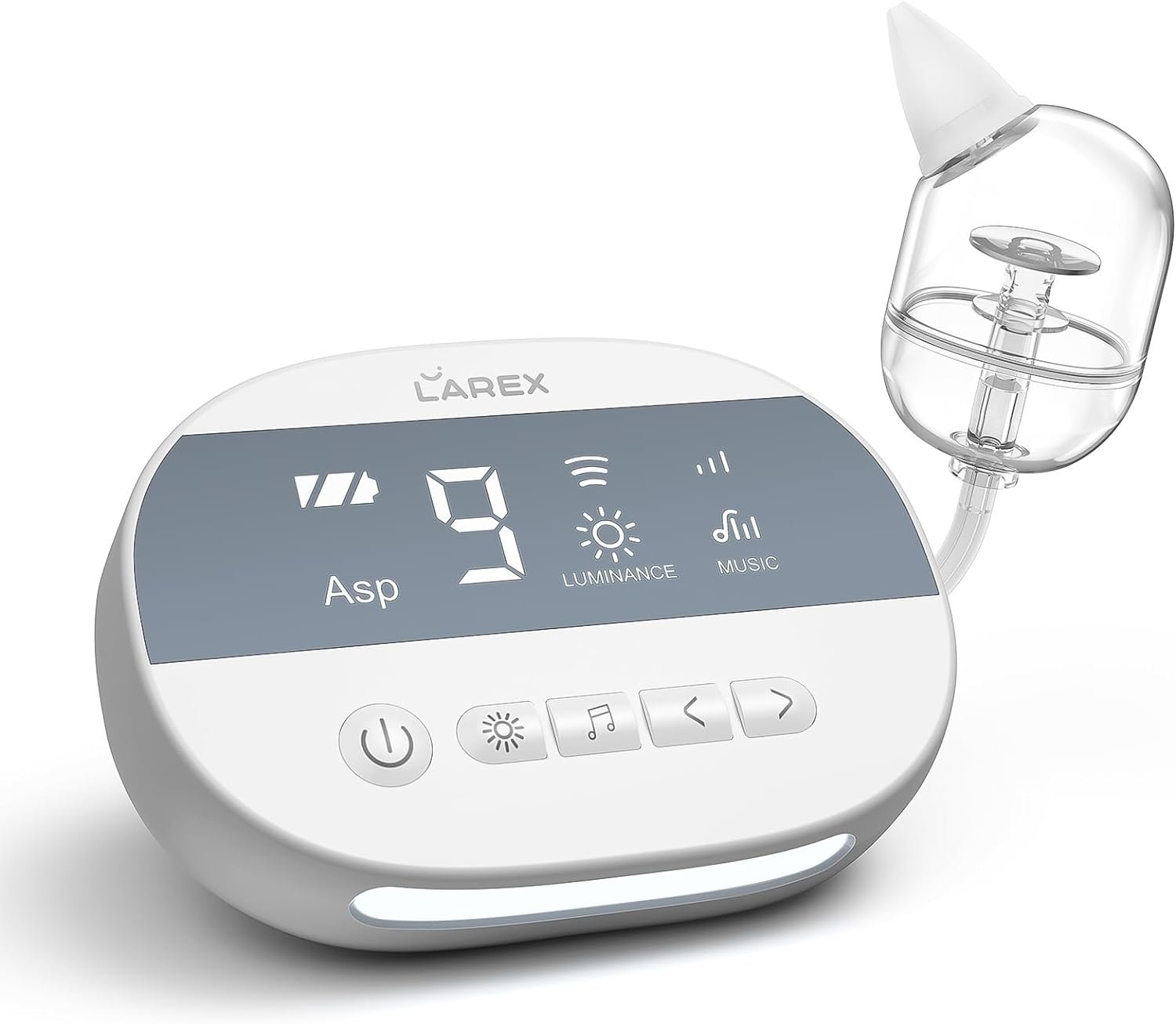 Larex Electric Baby Nose Sucker, Rechargeable Nasal Aspirator for Baby, Nose Suction for Baby with 9 Levels of Hospital-Grade Suction, Automatic Nose Cleaner & BPA Free, Safe for Infants and Toddlers Larex Electric Baby Nose Sucker, Rechargeable Nasal Aspirator for Baby, Nose Suction for Baby with 9 Levels of Hospital-Grade Suction, Automatic Nose Cleaner & BPA Free, Safe for Infants and Toddlers