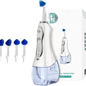 Nasal wash, 300ml Nasal Rinse Machine Hydro Pulse Nasal and Sinus Irrigation System with 5 Modes and USB Charging