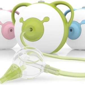 Nosiboo Pro Baby Electric Nasal Aspirator/Nose Sucker – Power Cord Operated 110V Nose Cleaner – Adjustable Nose Suction Power (Green)