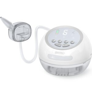 Obee Odee Nasal Aspirator for Baby with 6 Level Suction, Rechargeable Electric Nose Suction for Baby Nose Sucker with 6 Music White Noise 3 Night Light for Infants Kids Toddlers Grey