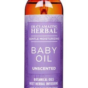 Ora’s Amazing Herbal Calendula Baby Oil, Baby Massage Oil, Natural Baby Oil, Cradle Cap, Baby Hair Oil, Baby Scalp Oil, Infant Massage Oil with Organic Jojoba, Baby Acne, Unscented Baby Oil