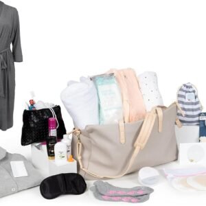 Prepacked Hospital Birth Bag for Labor and Delivery – Mom and Baby Bundle – 18 Items Prepacked Hospital Birth Bag for Labor and Delivery – Mom and Baby Bundle – 18 Items