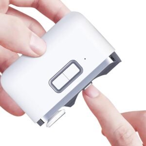Mixiichilulo™ Automatic Nail Care can be used for various nail care tasks, including clipping, grinding, and polishing for Baby Kids Seniors Weak Hands (White/bigsize)